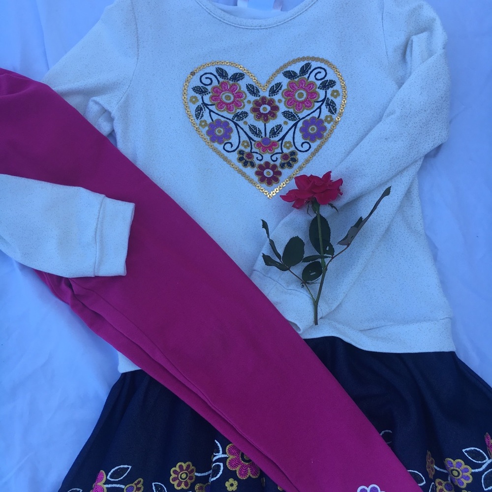 Girls size 6 Flapdoodles Matching Set